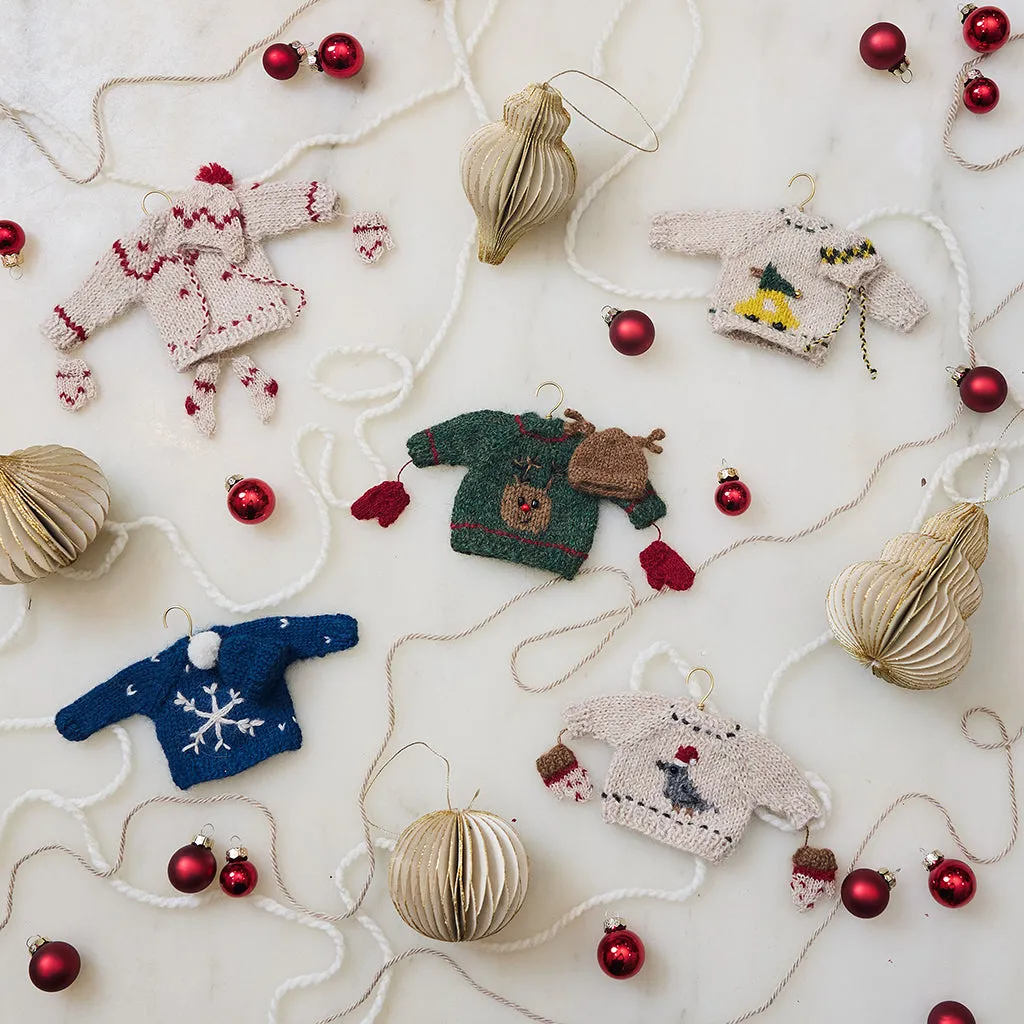 Mini Snowflake Sweater Ornament