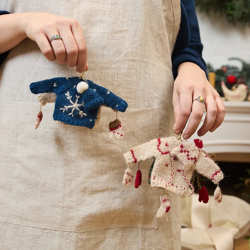 Mini Snowflake Sweater Ornament