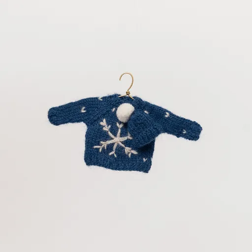 Mini Snowflake Sweater Ornament