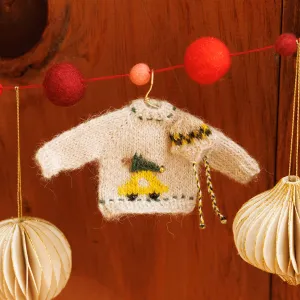 Mini Taxi Sweater Ornament