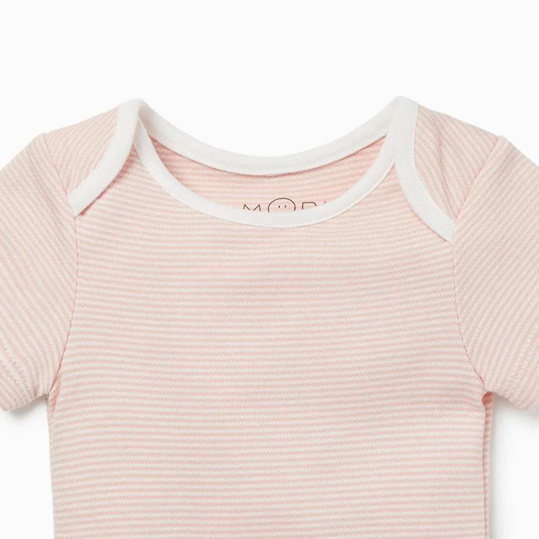 MORI Short Sleeve Bodysuit - Blush