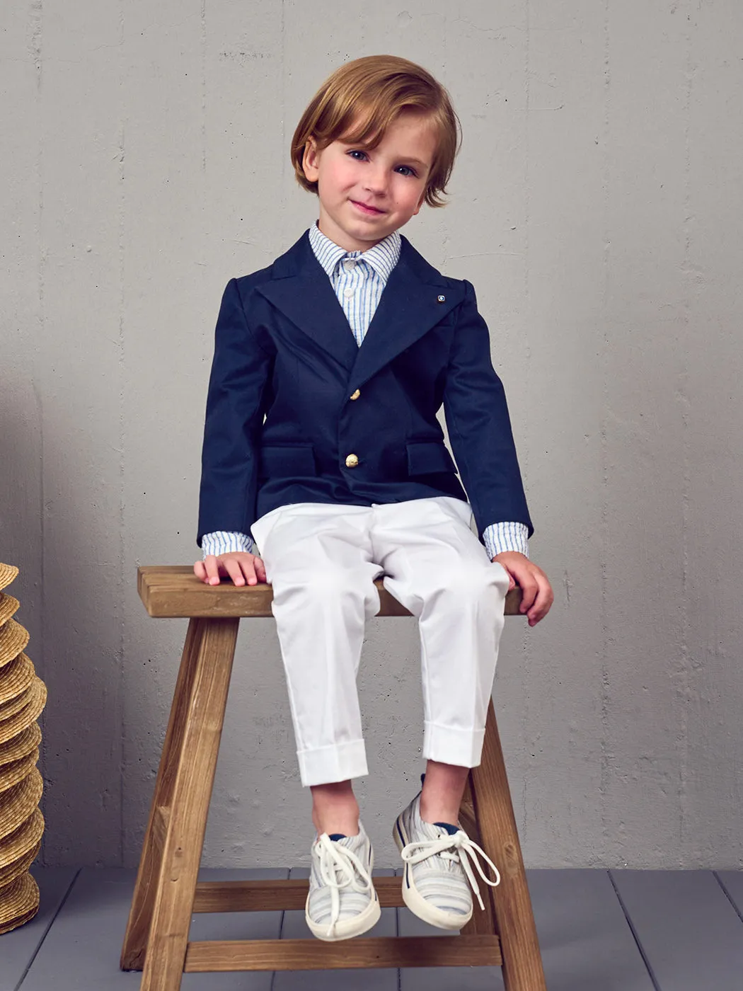 Navy blue suit for Baptism - HALEY