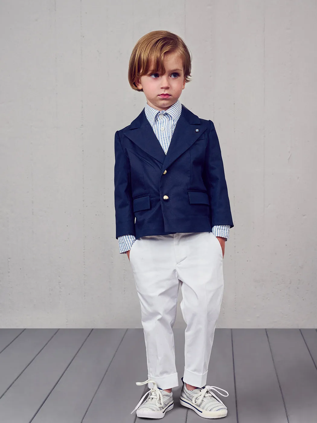 Navy blue suit for Baptism - HALEY