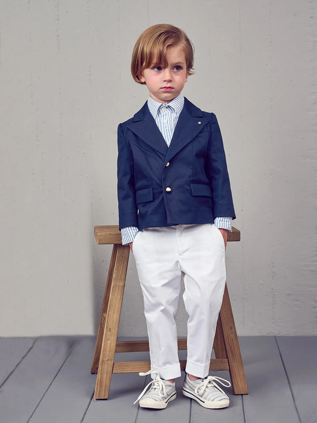 Navy blue suit for Baptism - HALEY