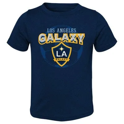 New - MLS Los Angeles Galaxy Toddler 2pk Poly T-Shirt - 2T