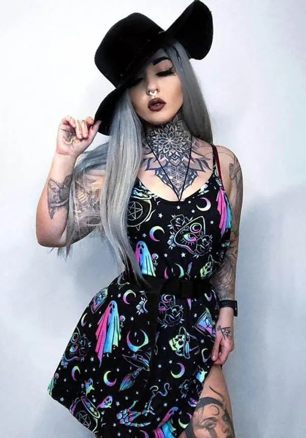 Omg! Ghosts Deep V | SKATER DRESS