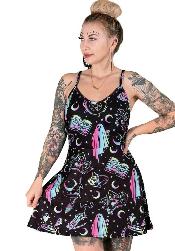 Omg! Ghosts Deep V | SKATER DRESS