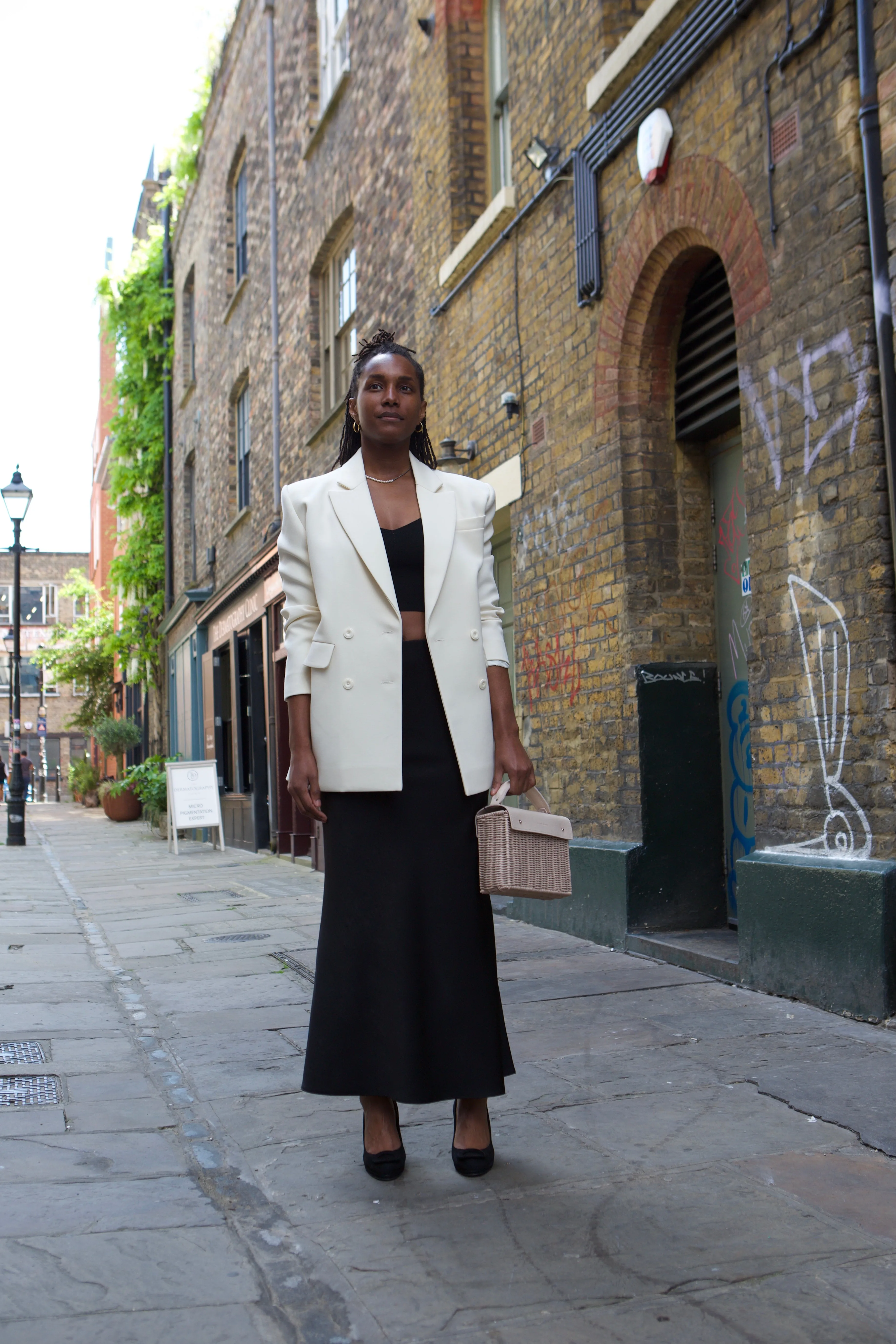 Oversized Ivory Blazer by INNNA