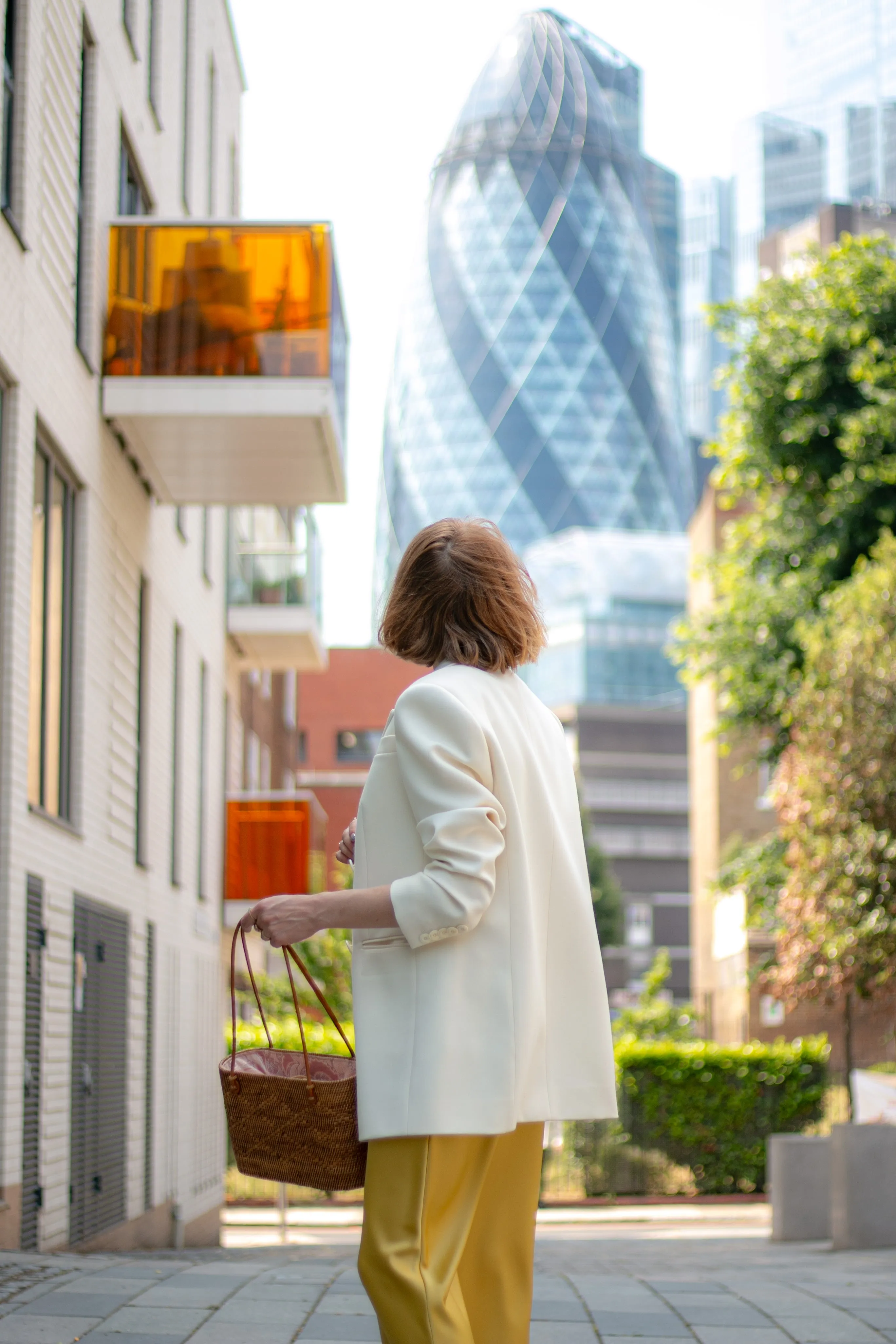 Oversized Ivory Blazer by INNNA