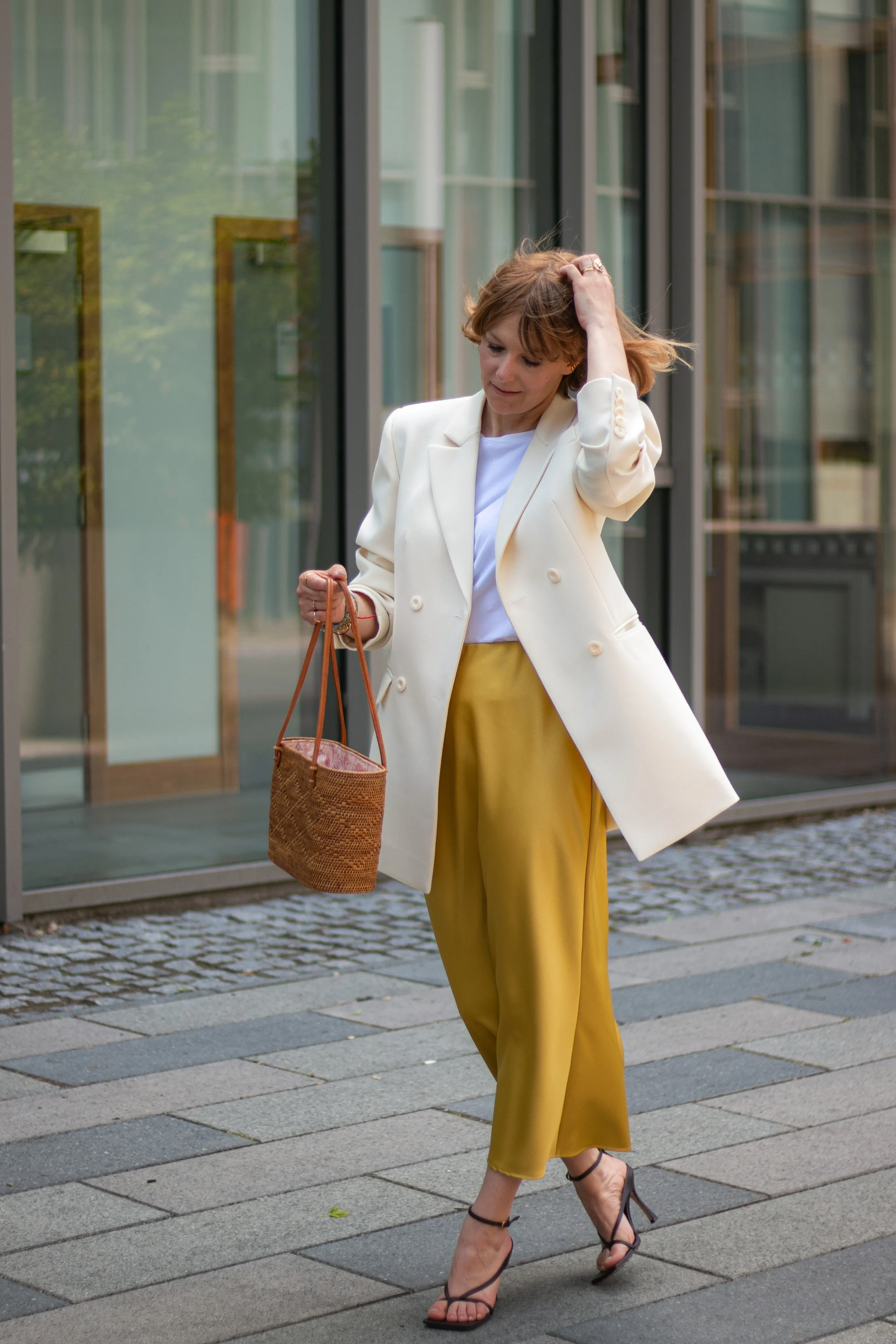 Oversized Ivory Blazer by INNNA