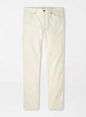 Peter Millar Superior Soft Corduroy Five-Pocket Pant in Ivory