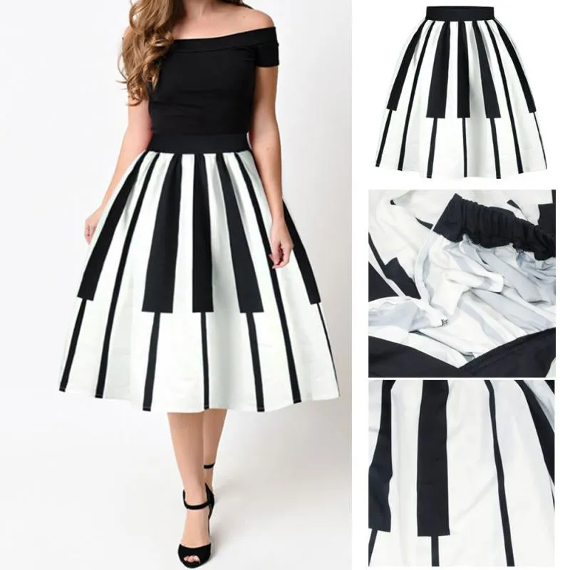 Piano vintage pin up skirt