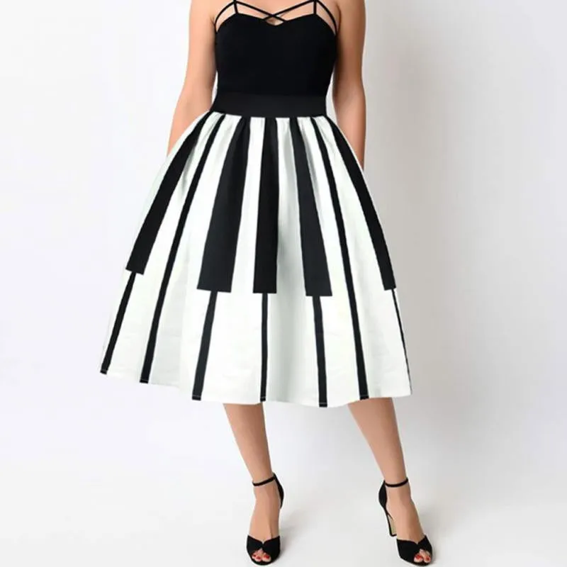 Piano vintage pin up skirt