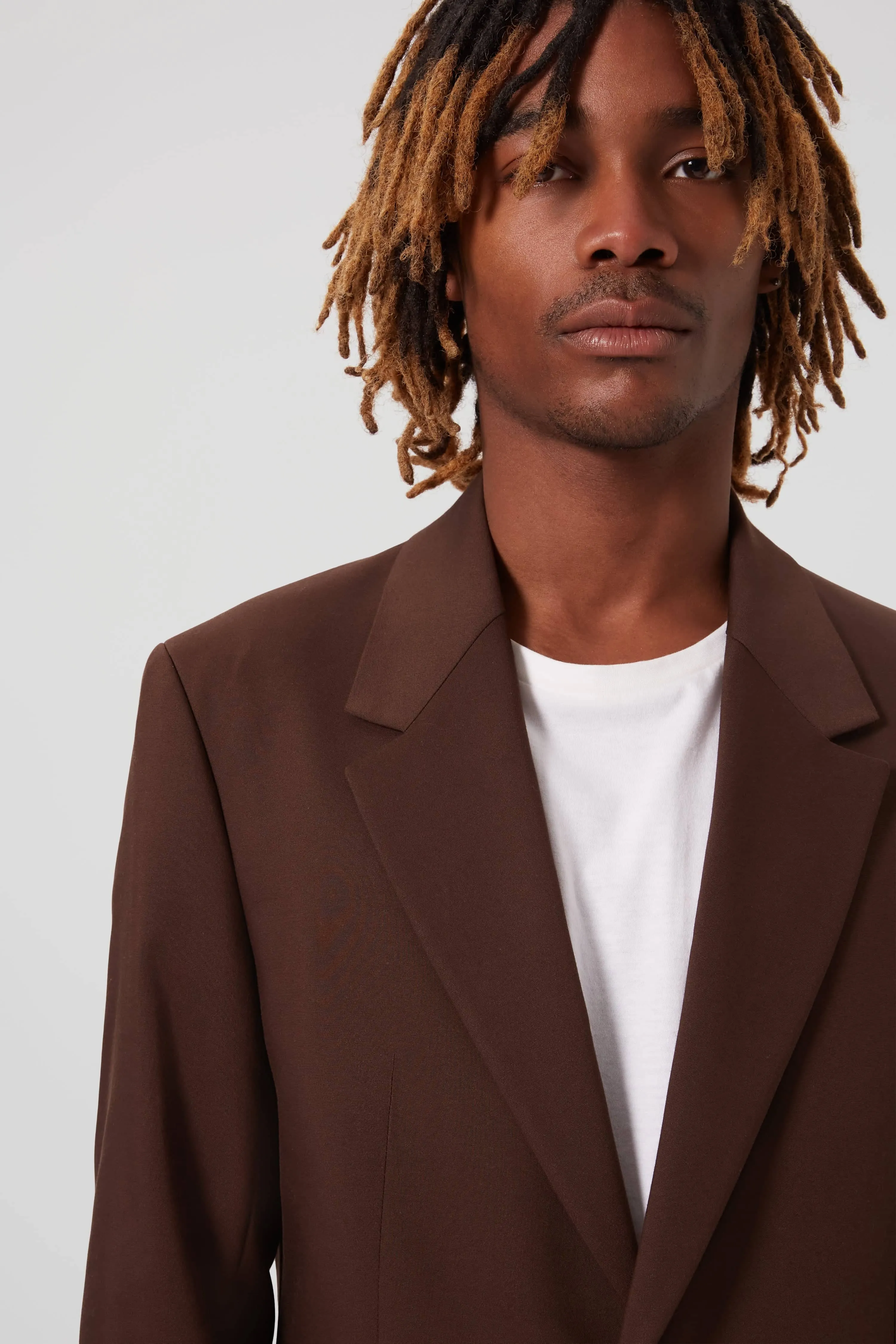 Pierre Oversized Brown Cotton Suit - ARCHIVE