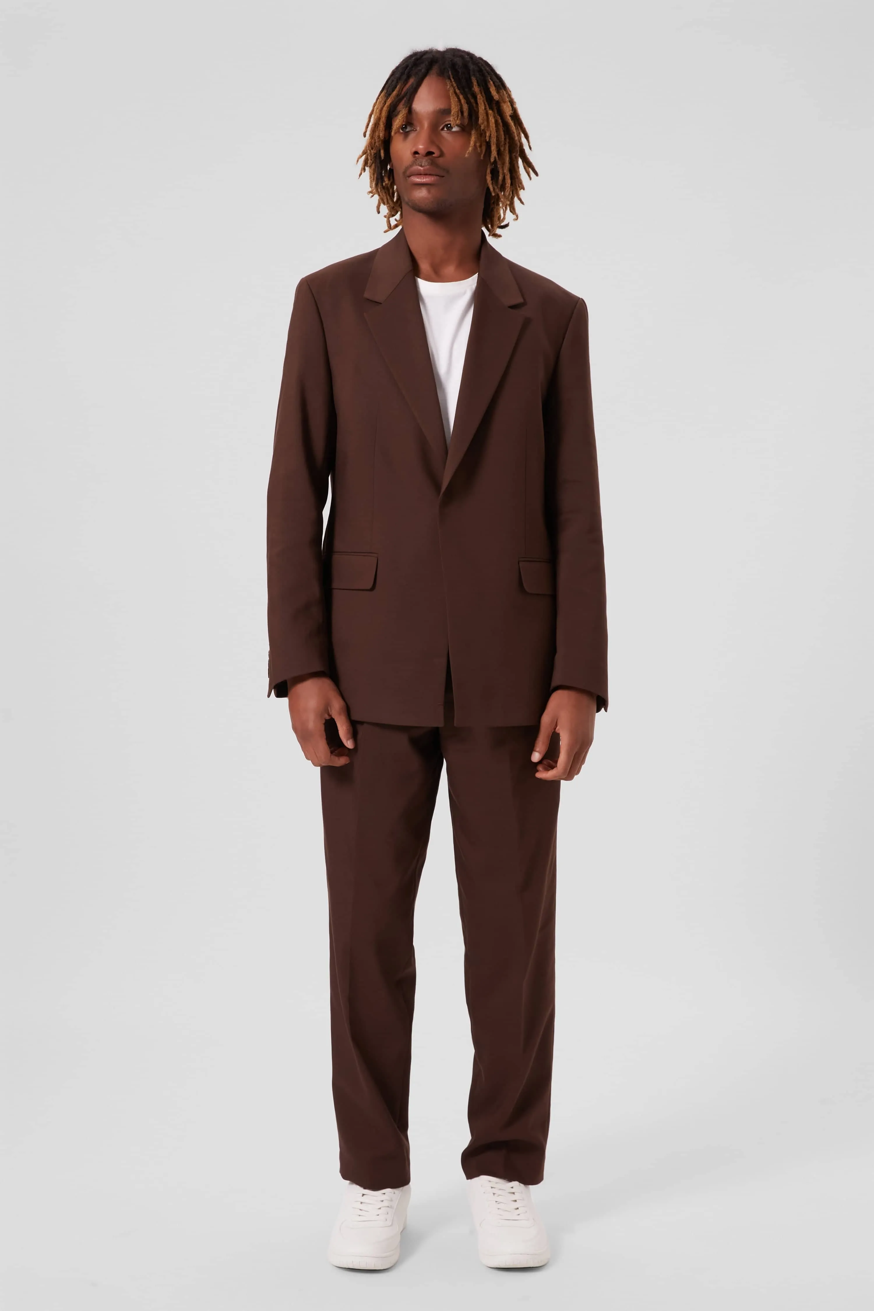 Pierre Oversized Brown Cotton Suit - ARCHIVE