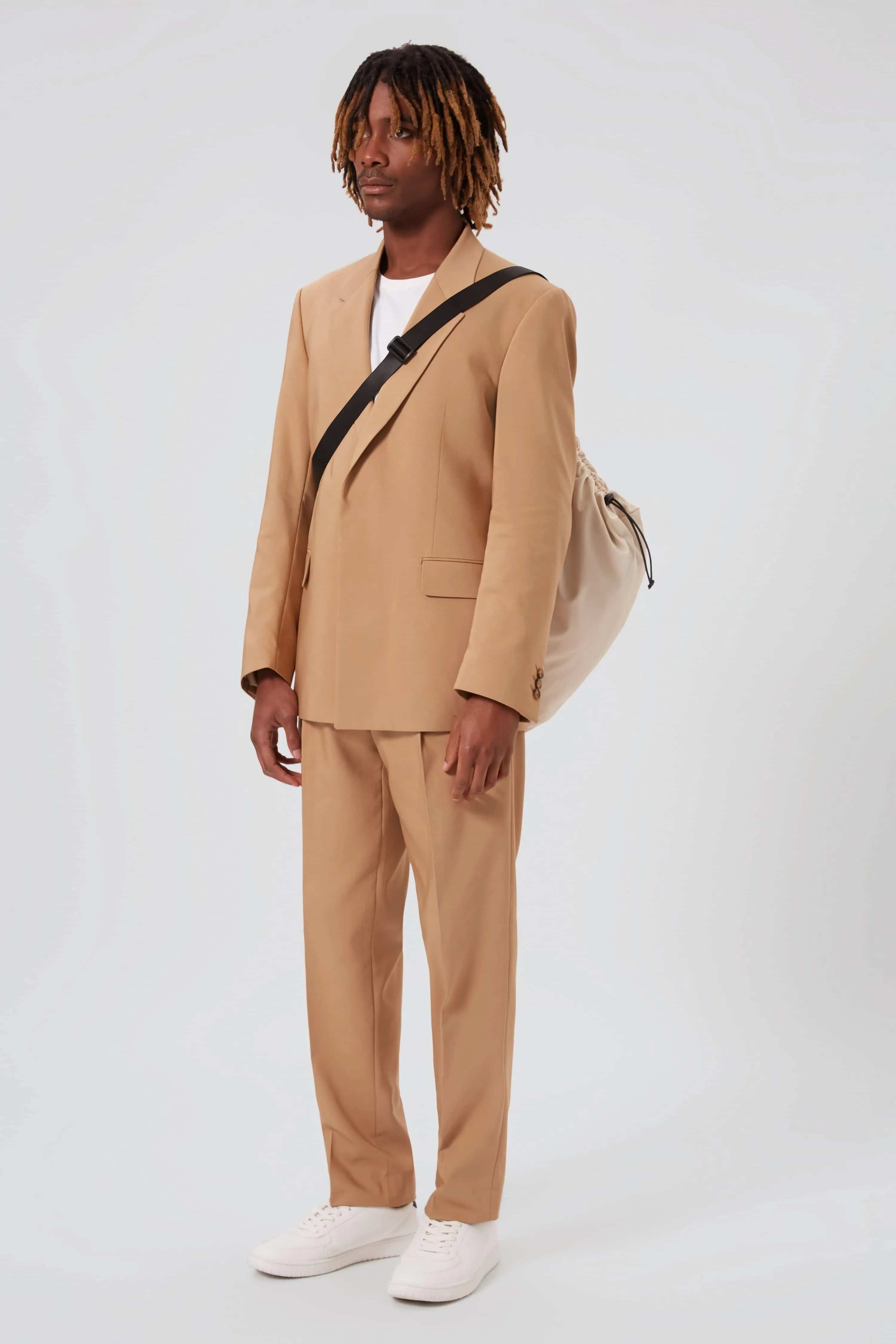 Pierre Oversized Brown Cotton Suit - ARCHIVE