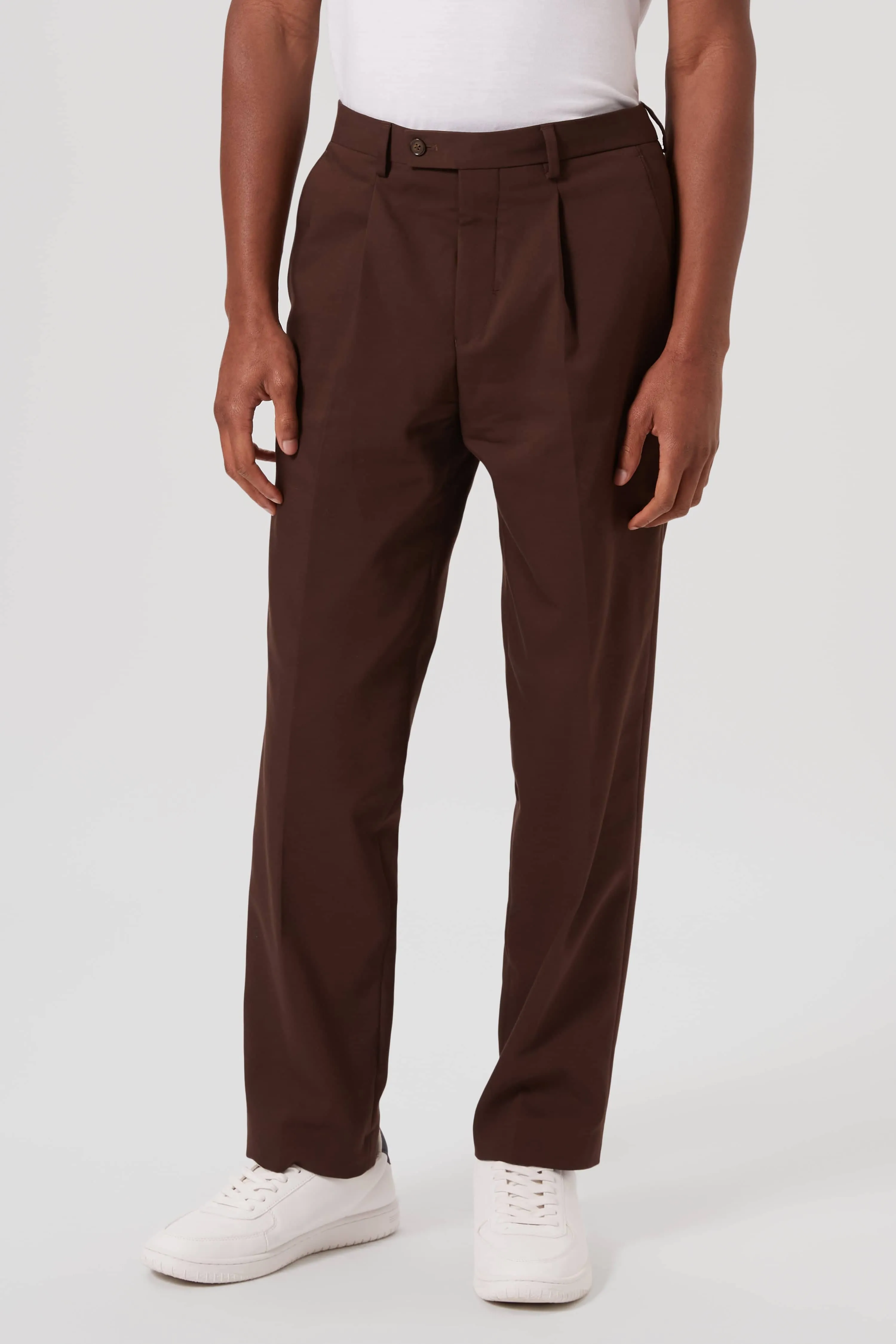 Pierre Oversized Brown Cotton Suit - ARCHIVE