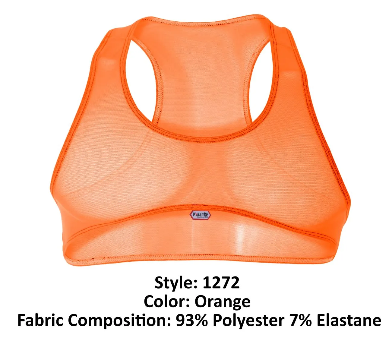 Pikante PIK 1272 Sonar Crop Top Color Orange