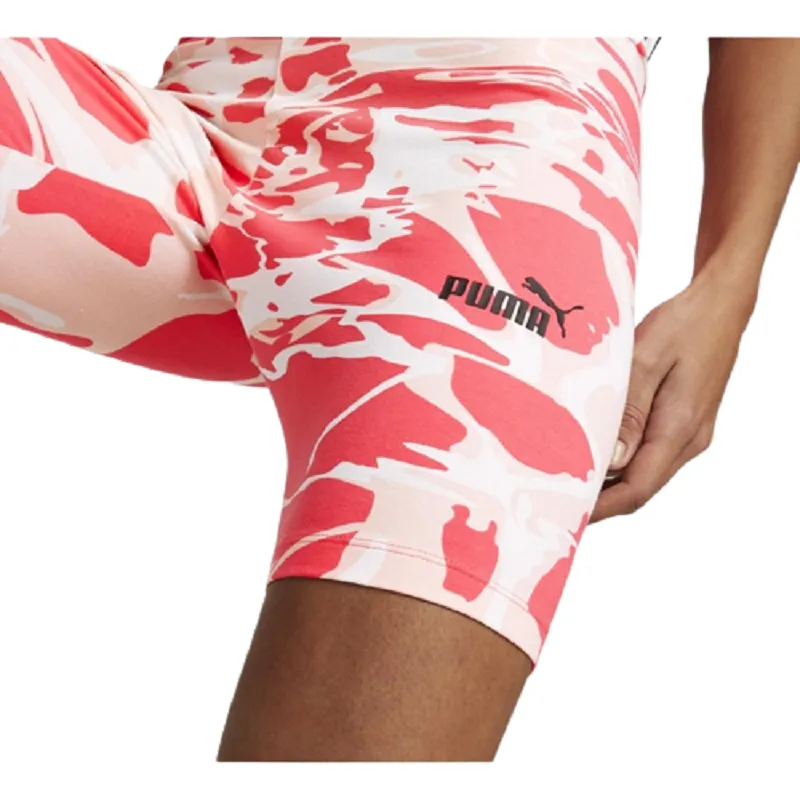 Puma Women's Summer Splash Tights Shorts - Pink / White