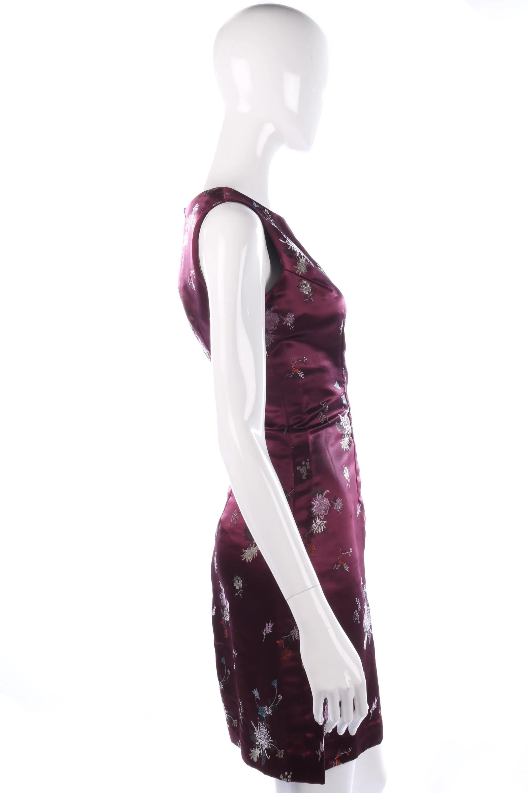 Purple Chinese silk dress size 10/12