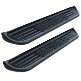 Raptor Series 7 in SSR Running Boards Black Textured Stainless Steel