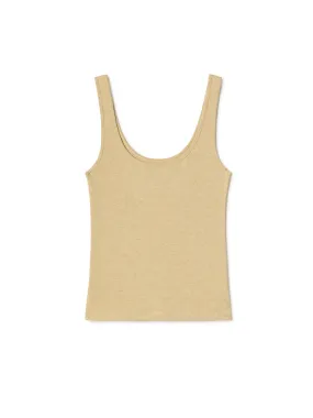 Recycled Rib Tank - Yellow Pastel