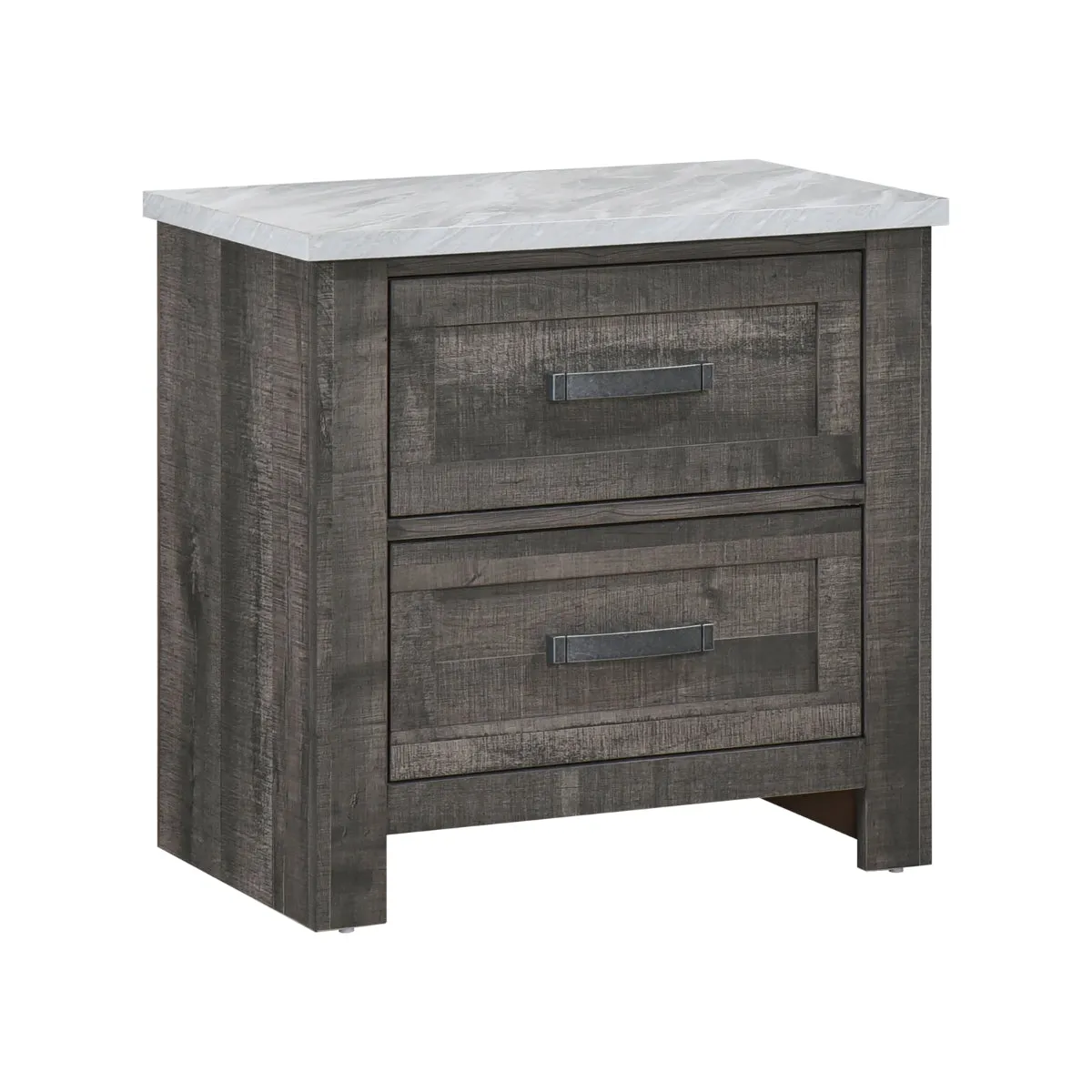 Rustic Stone-Top Nightstand: Beowulf Collection