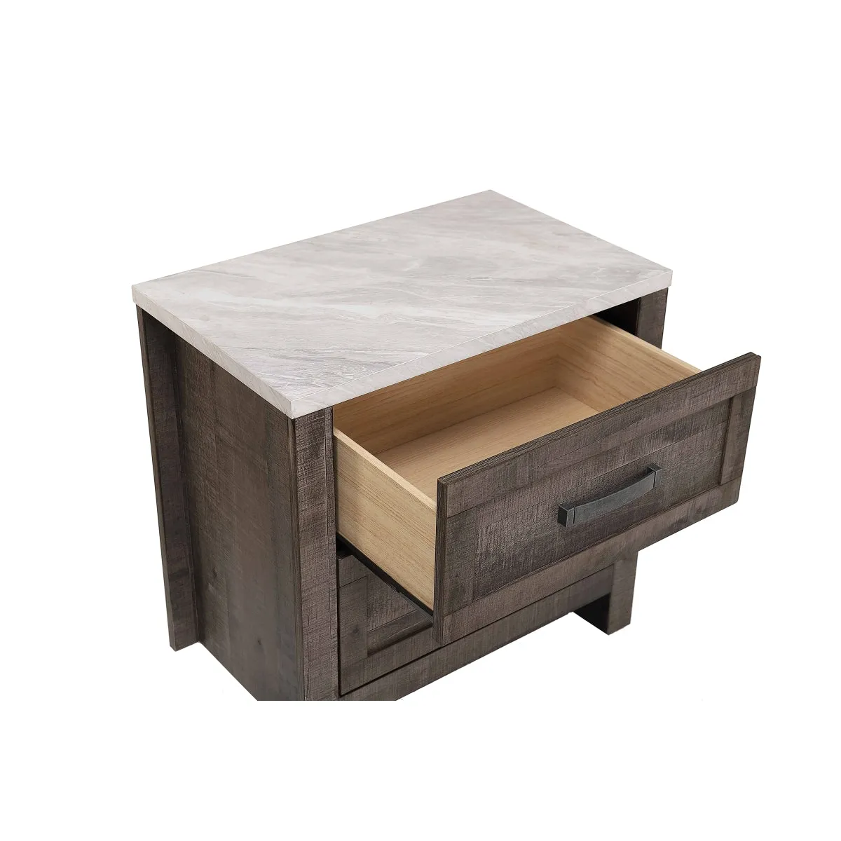 Rustic Stone-Top Nightstand: Beowulf Collection