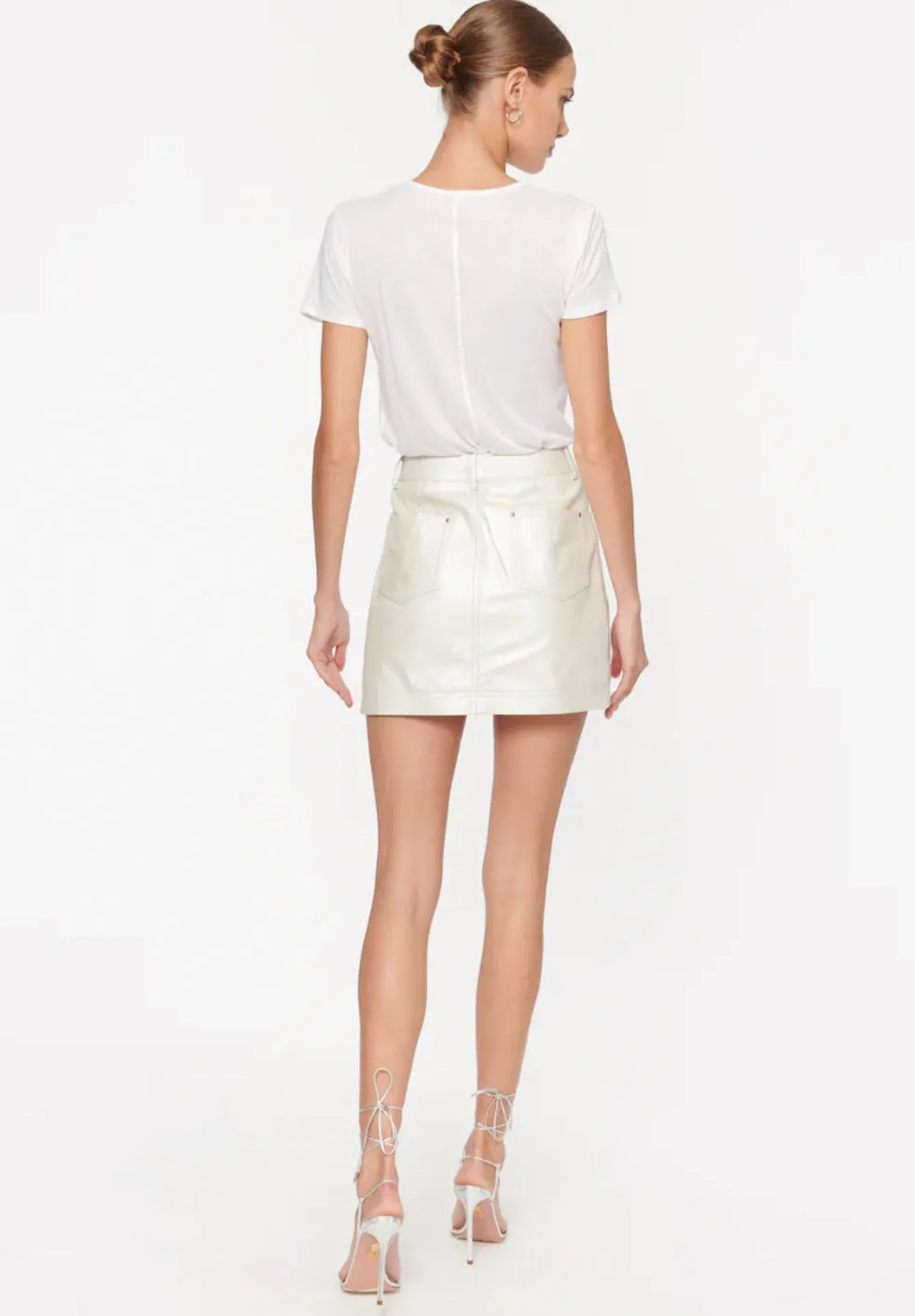 Sabine Genuine Leather Skirt FINAL SALE