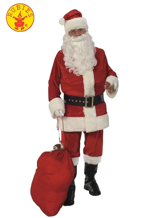 SANTA SUIT VELVET, ADULT