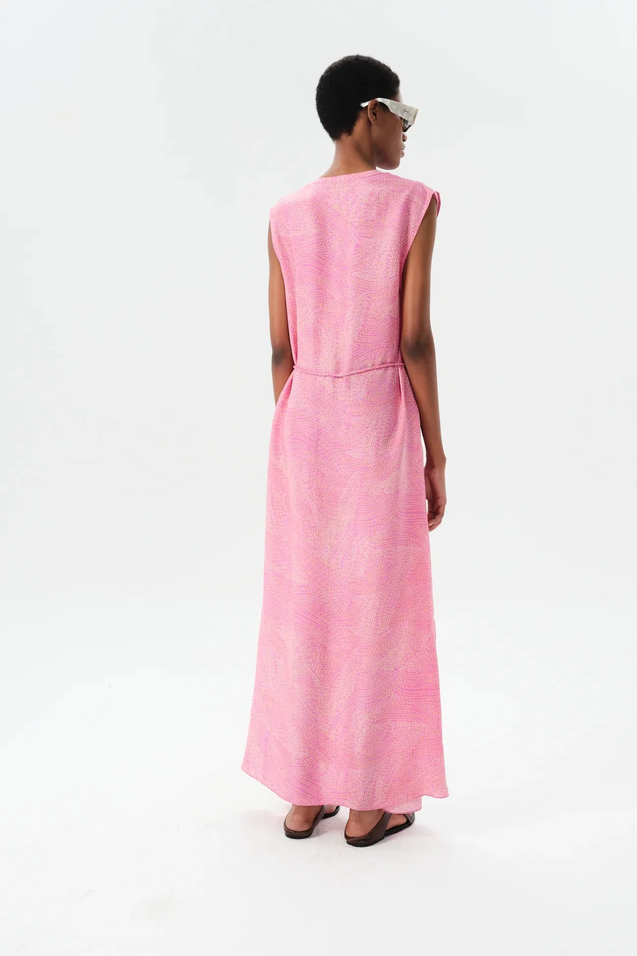 SERRANO WILLIAMS SLEEVELESS MAXI DRESS - FUCHSIA VIBES