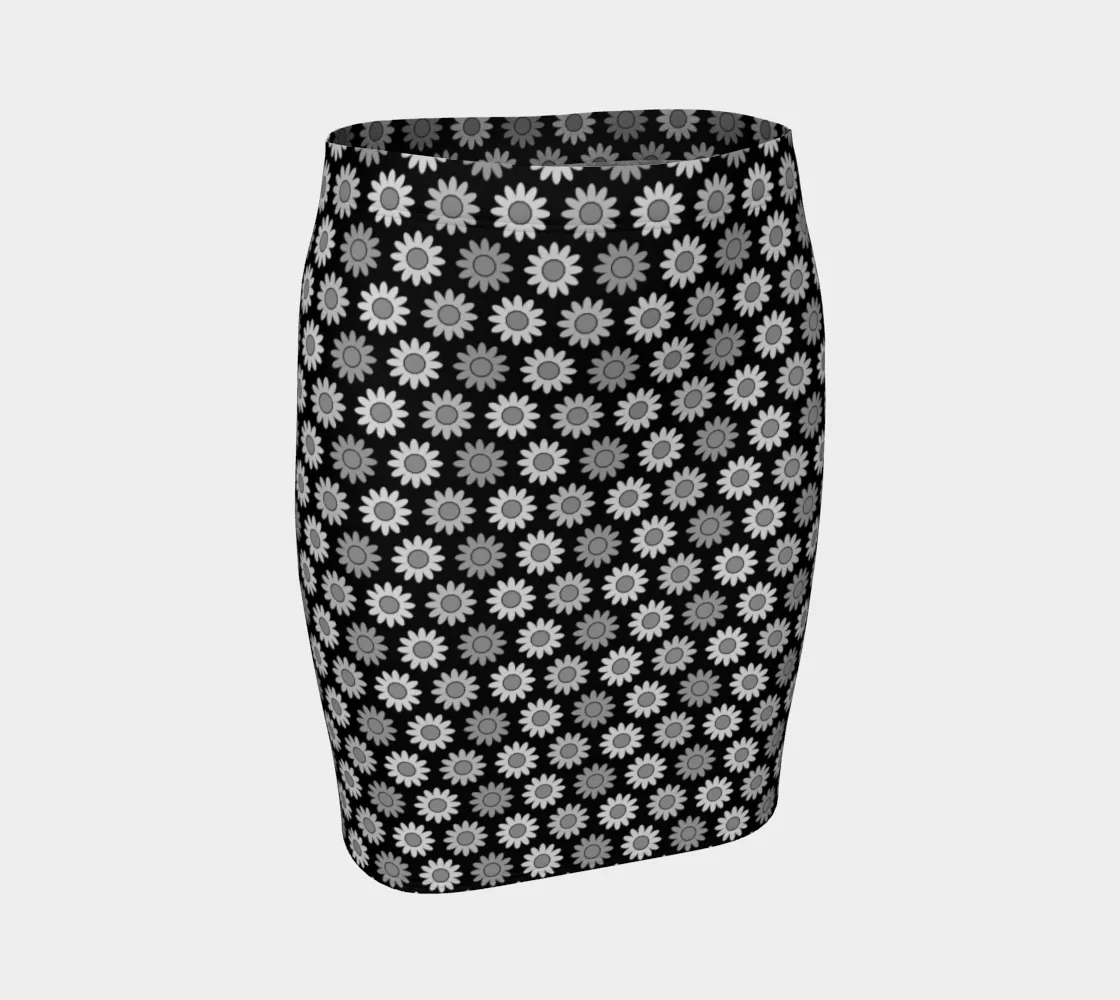 Shades of Gray Fitted Skirt