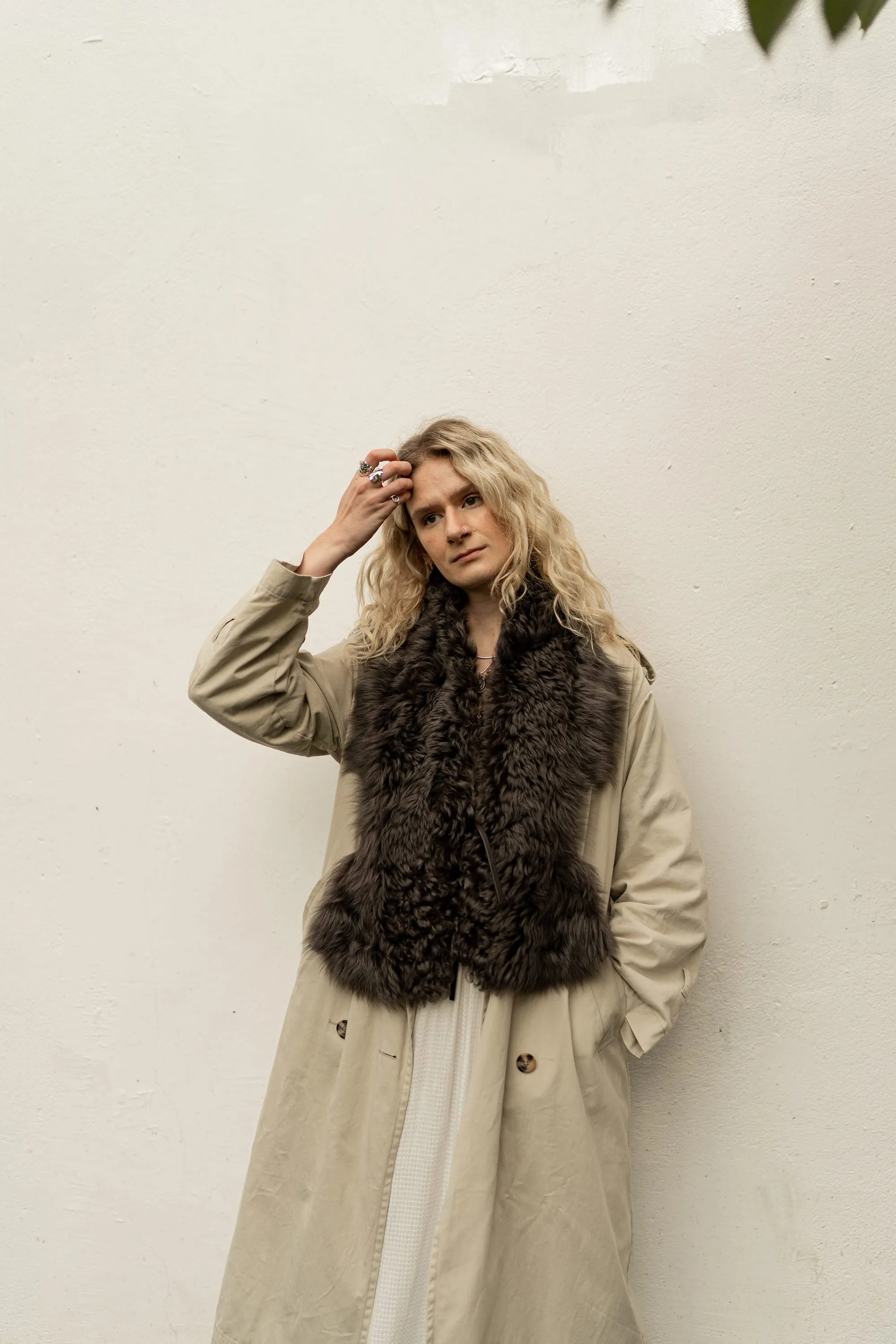 Shearling Wrap Scarf