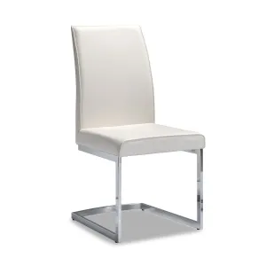 Shirelle chair in White Leatherette - Set of 2