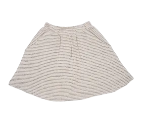 Skirt Rave Mid Length Ecru Stripe