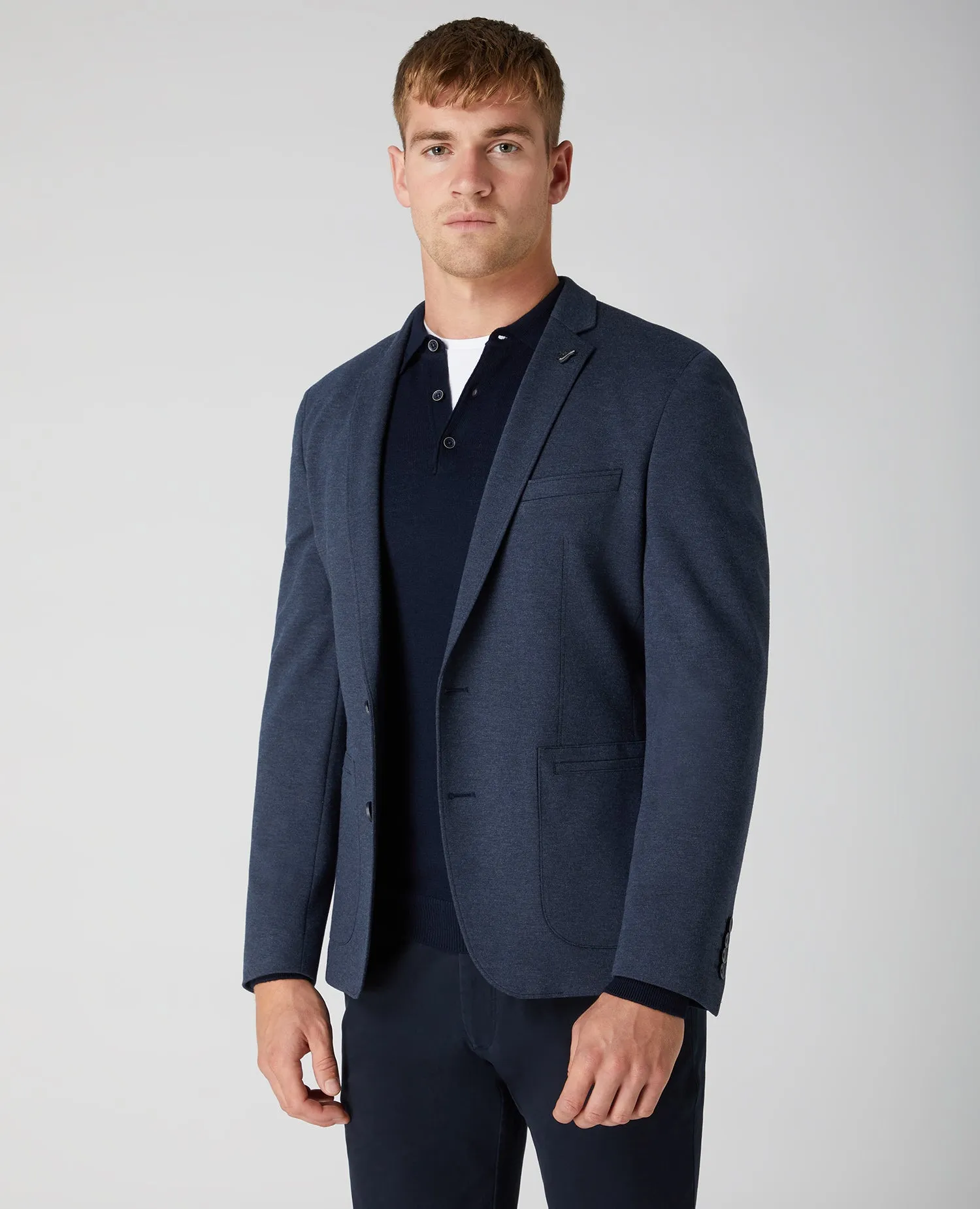 Slim Fit Cotton-Blend Stretch Jacket