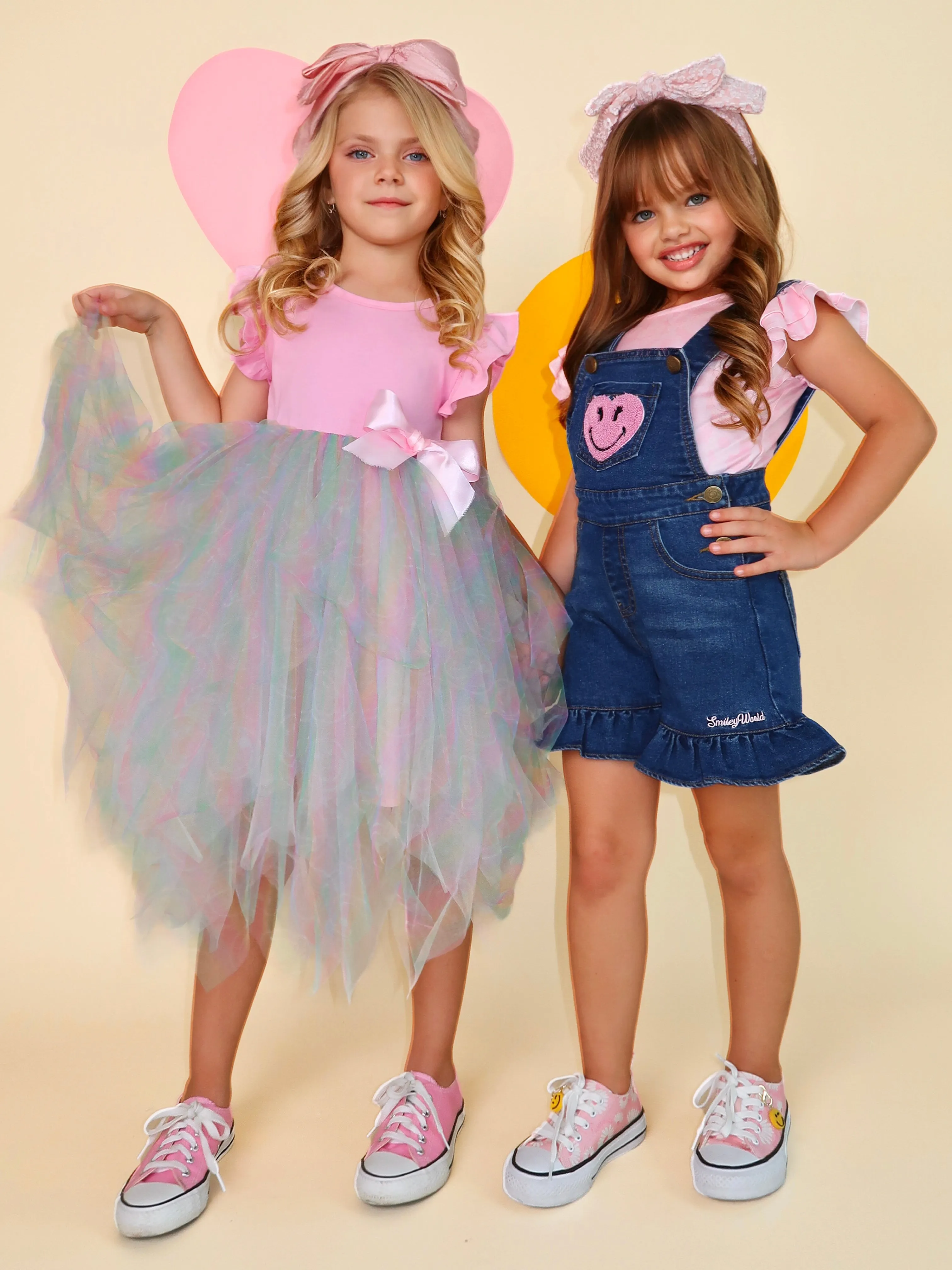 SmileyWorld  Rainbow Smiley Tutu Dress