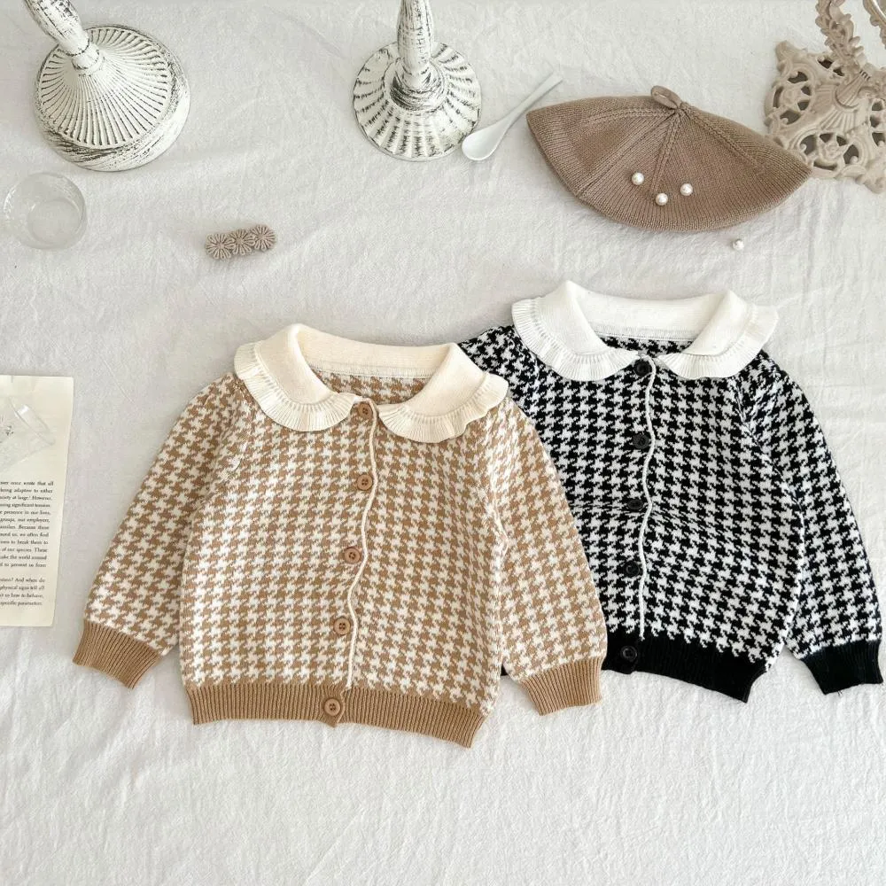 Spring and Autumn Western-style Girls Sweater Set Cardigan Top   Knitted Shorts Wholesale Girls Clothes