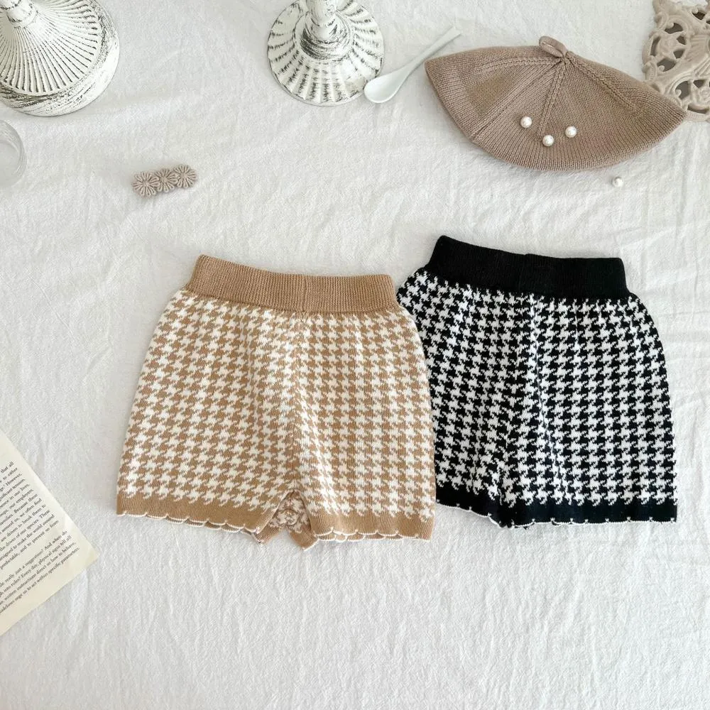 Spring and Autumn Western-style Girls Sweater Set Cardigan Top   Knitted Shorts Wholesale Girls Clothes