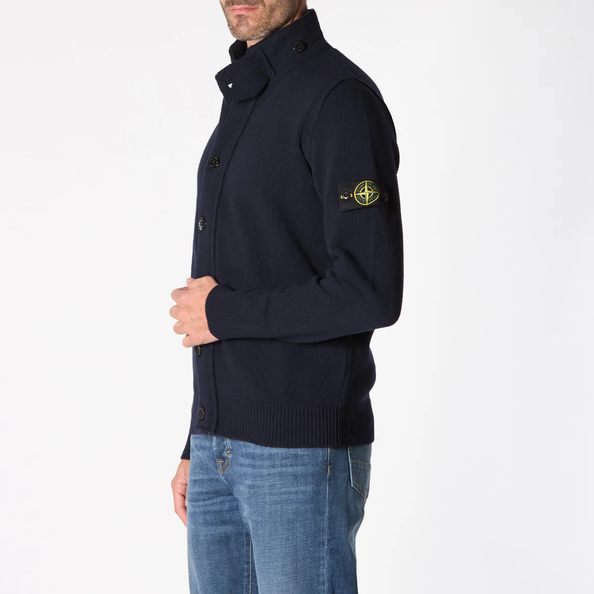 STONE ISLAND CARDIGAN 8115547A3 A0020 BLUE