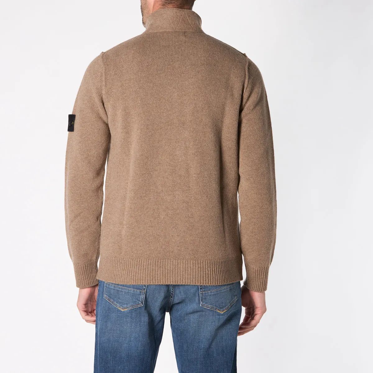 STONE ISLAND CARDIGAN 8115547A3 V0075 BROWN