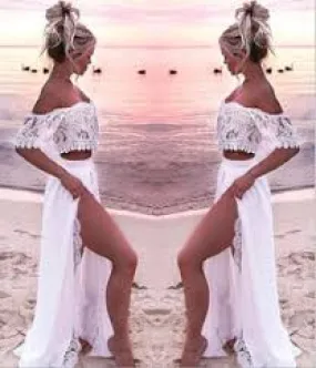 sweet new beach summer hot Prom sexy one shoulder dress