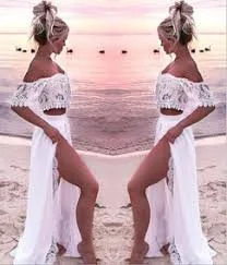 sweet new beach summer hot Prom sexy one shoulder dress