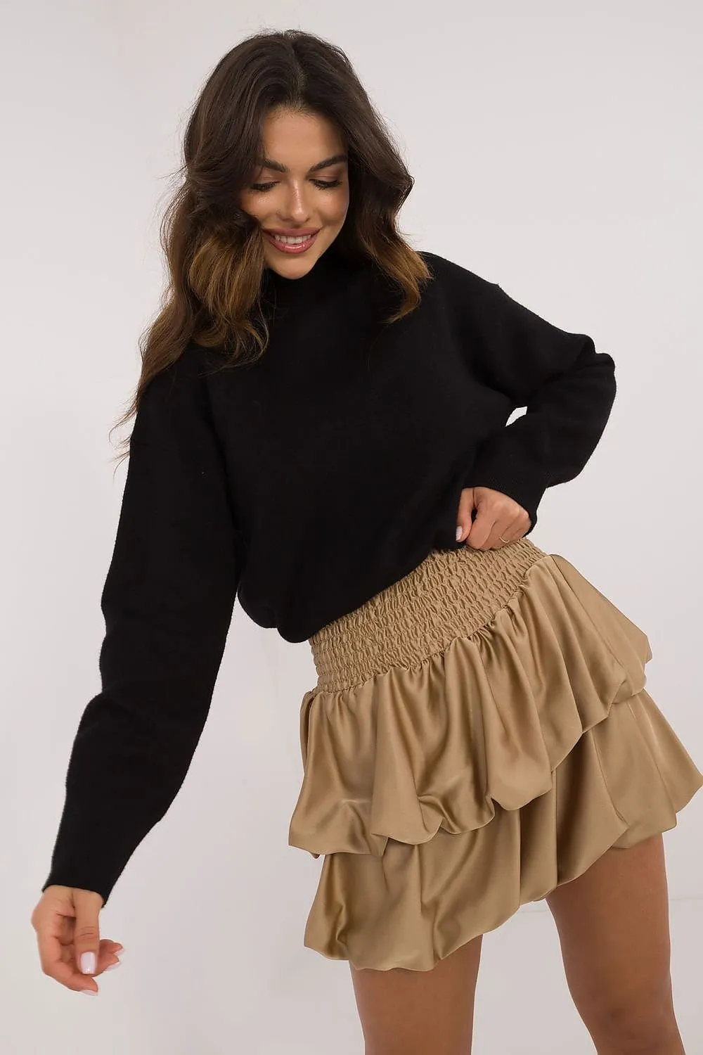 TEEK - Dual Bug Ruffle Short Skirt