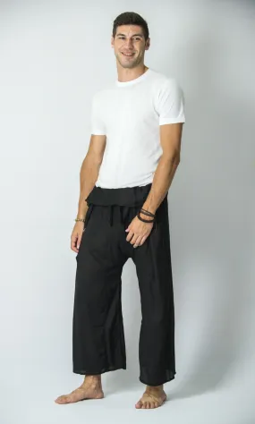 Thai Fisherman Yoga Massage Pants Black