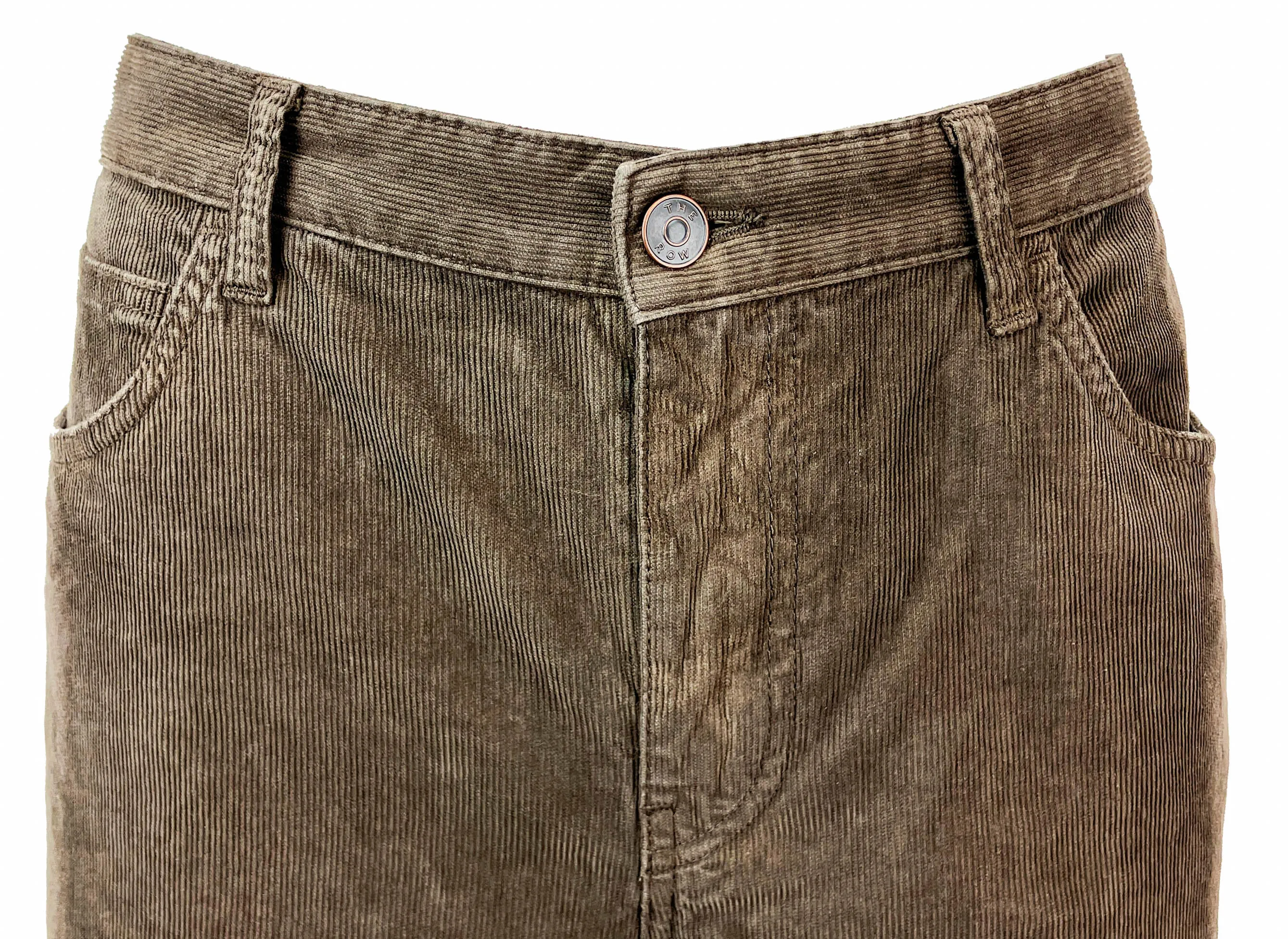 The Row Eglitta Corduroy Pants in Taupe