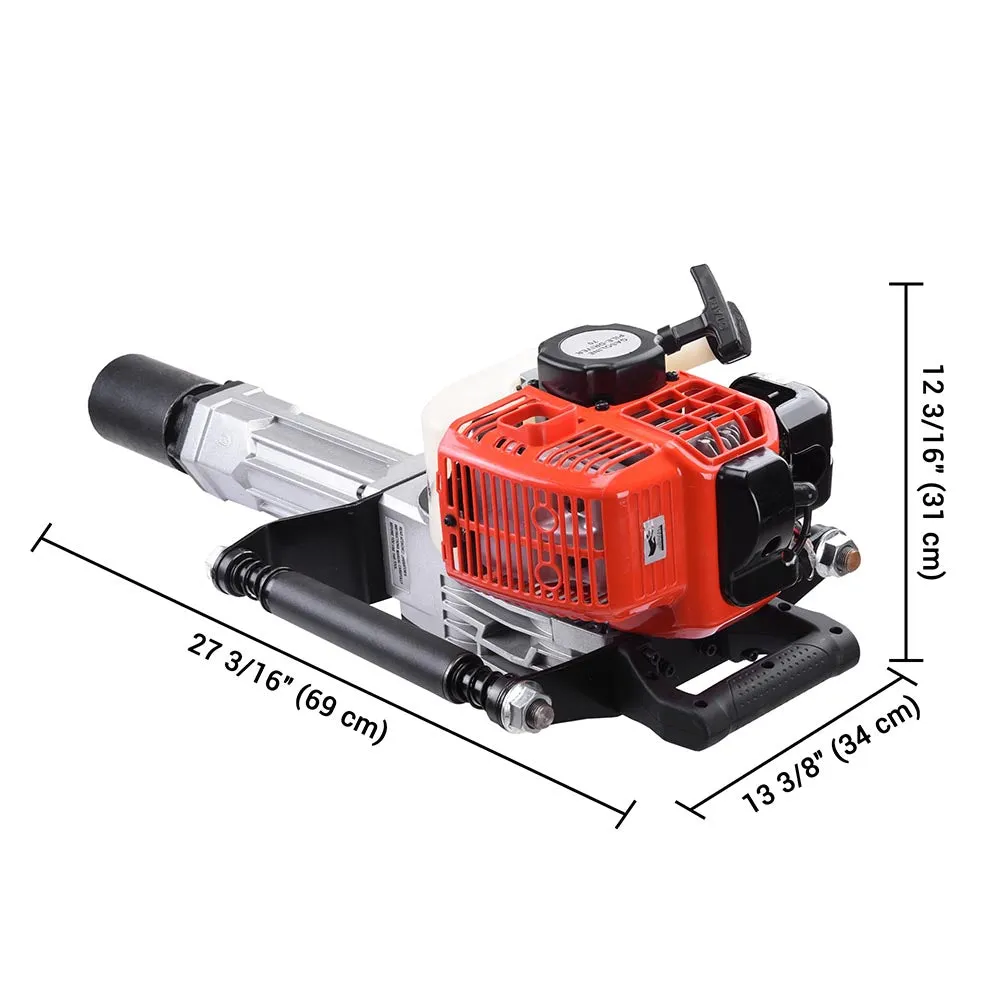 TheLAShop 52cc 1.7hp 2-stroke T-post EPA Gas Powered Petrol Pile Driver Kit