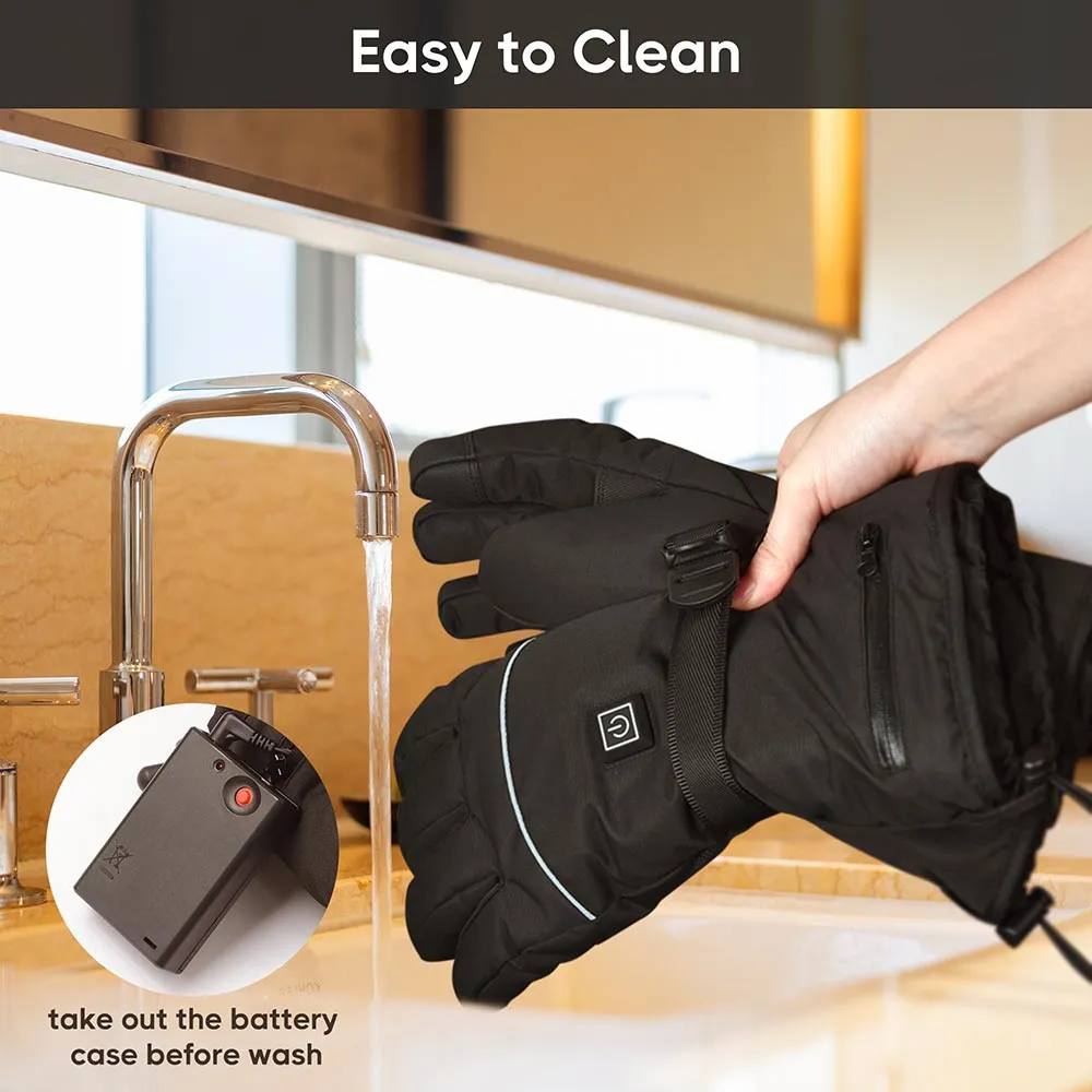 TheLAShop Battery Heated Gloves Touchscreen 3 Heat Setting