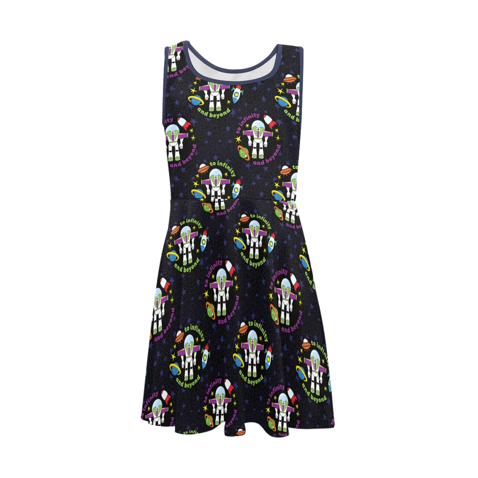 To Infinity And Beyond Girls' Sleeveless Sundress