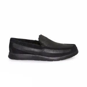 UGG Fascot Bomber Jacket Black Slippers